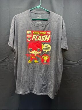 Funko Pop! Tees Big Bang Theory Black and White Graphic T-Shirt Sz XL (1ax)